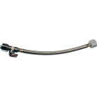 Keeney 5/8 In. x 12 In. Stainless Steel Quick Lock Toilet Supply Tube with Straight Quarter Turn Valve Image 1