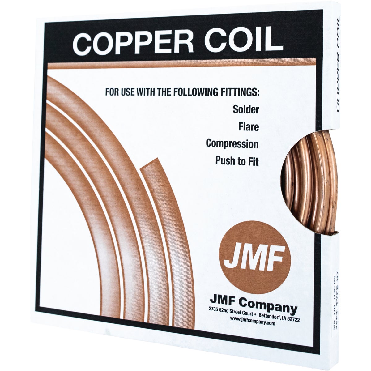 JMF Company 3/8 In. x 10 Ft. Utility Copper Tube