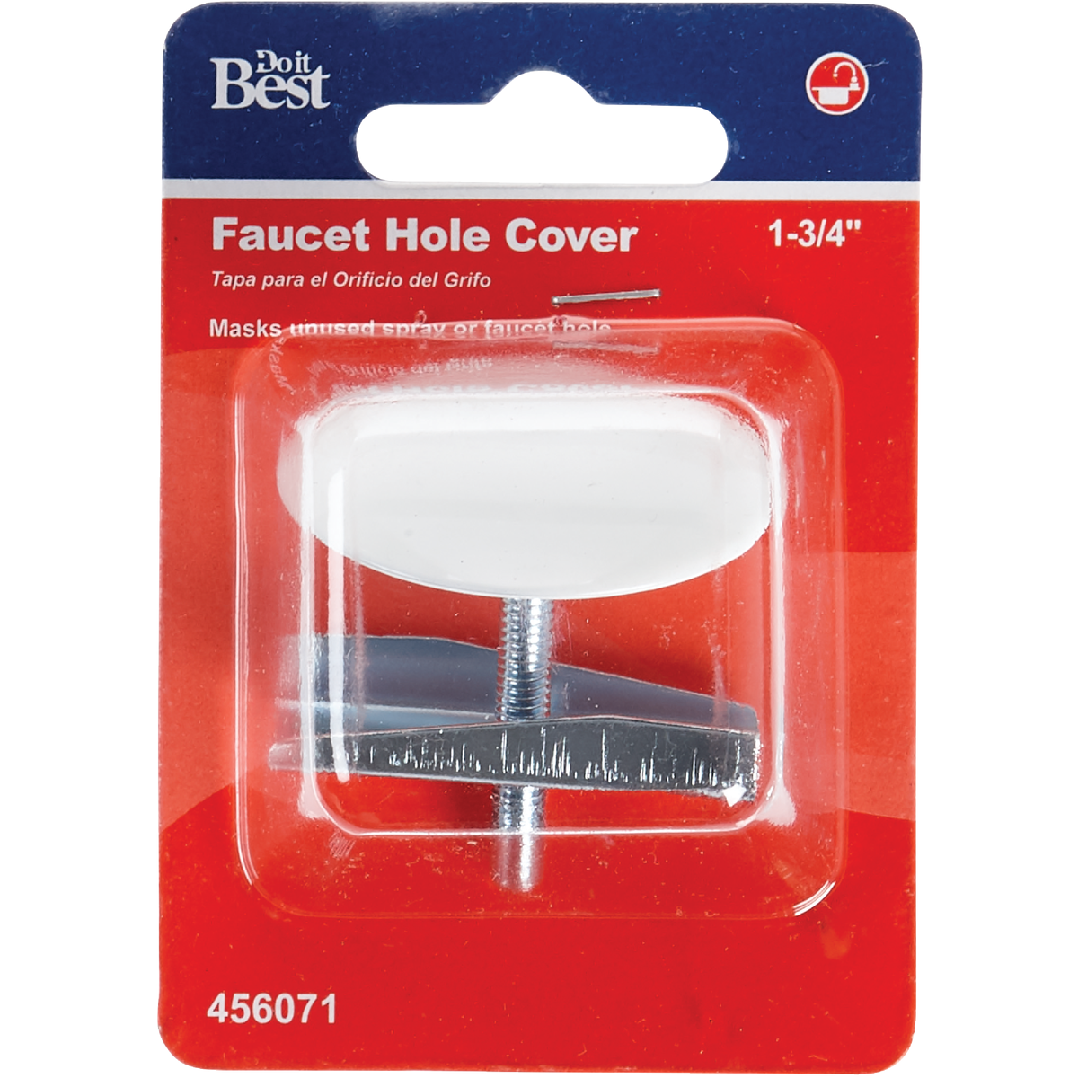 Do it 1-3/4 In. White Metal Faucet Hole Cover Image 2