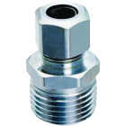 Plumb Pak 1/2 In. MPT x 3/8 In. OD Brass Compression Straight Connector Image 1