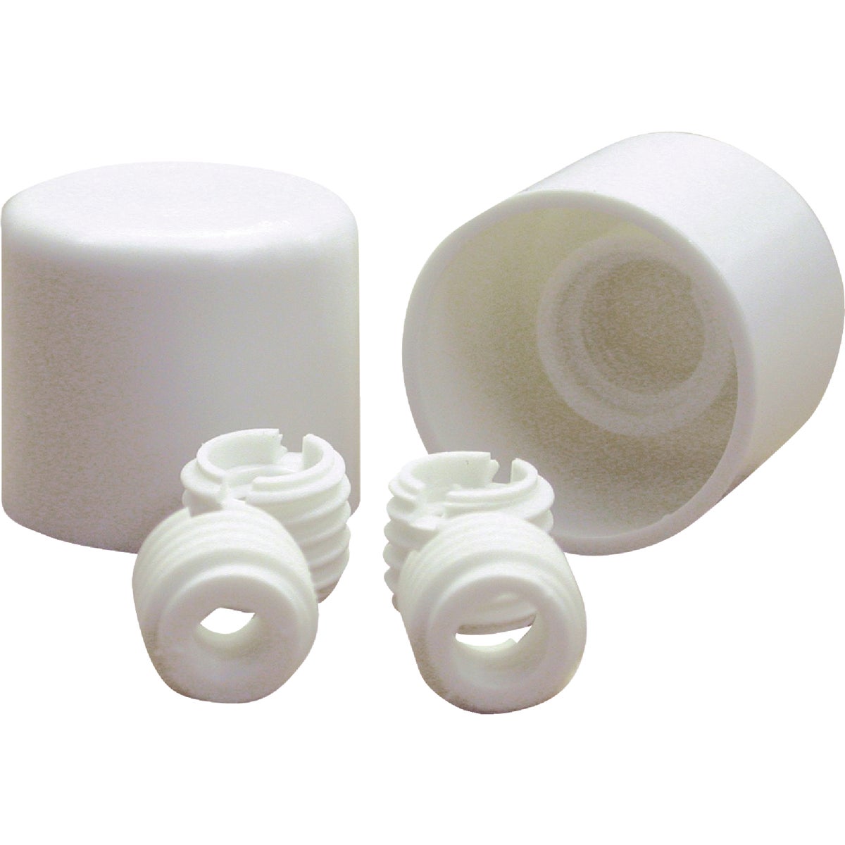 Danco Twister White Plastic Screw-On Toilet Bolt Caps (2-Count)