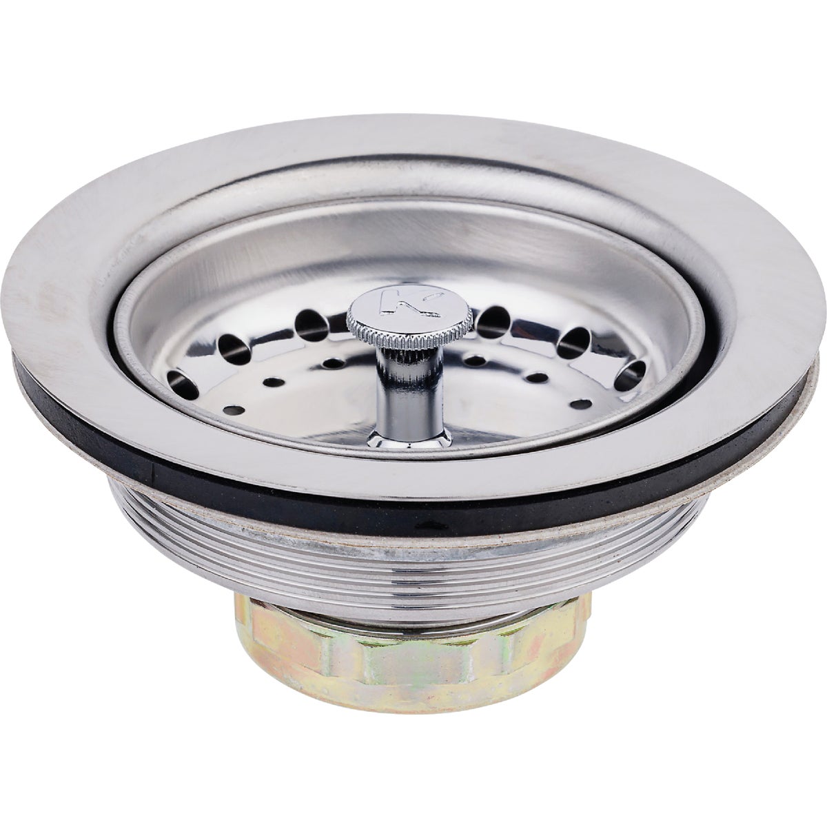 Keeney 3-1/2 In. Stainless Steel Fixed Post Basket Strainer Assembly