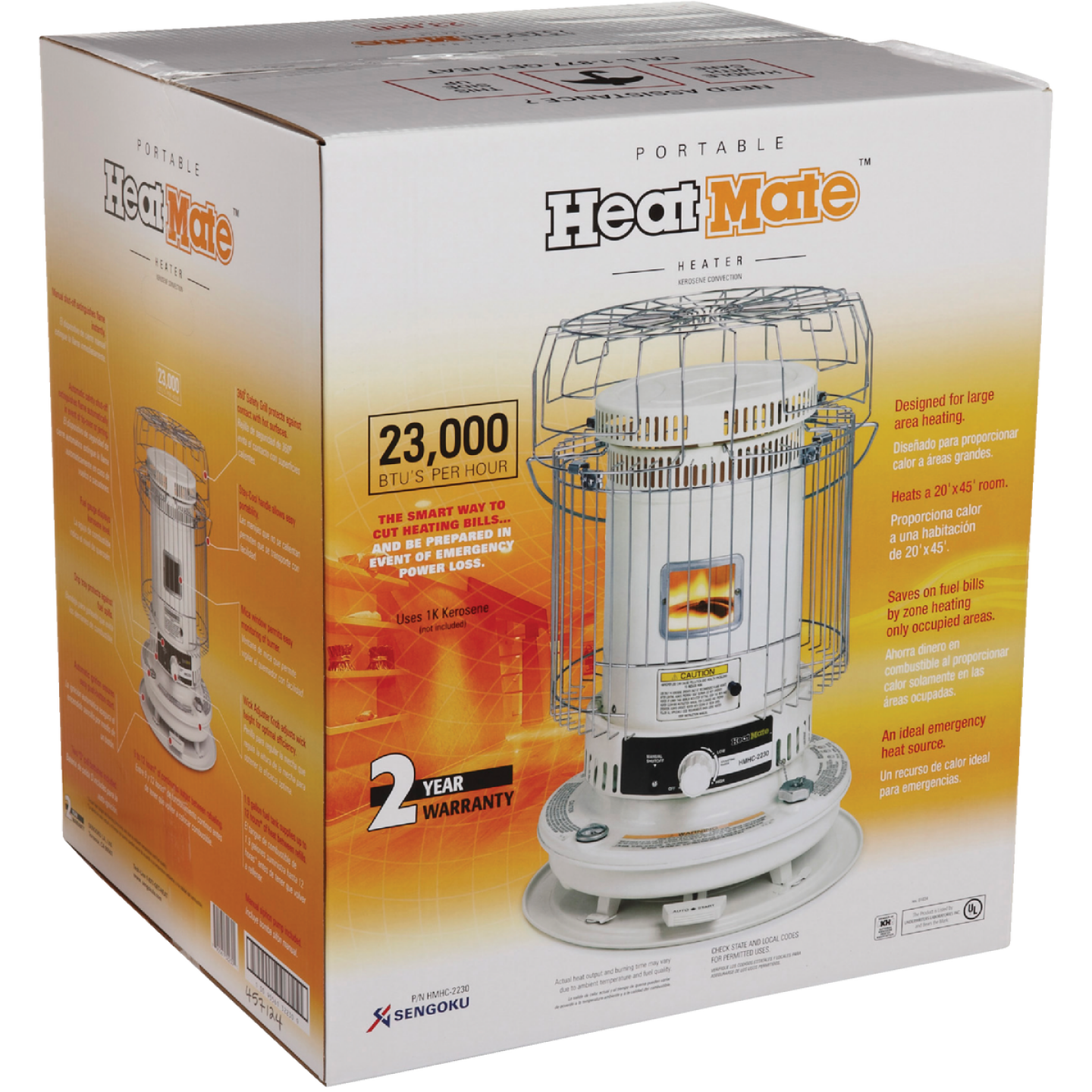 HeatMate 22,300 BTU Convection Kerosene Heater Image 2