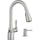 Moen Arlo 1-Handle Lever Pulldown Kitchen Faucet with Touchless Activation Sensor, Spot Resist Stainless Steel Image 1