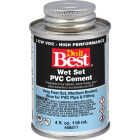 Do it Best 4 Oz. Medium Bodied Blue PVC Cement Image 1