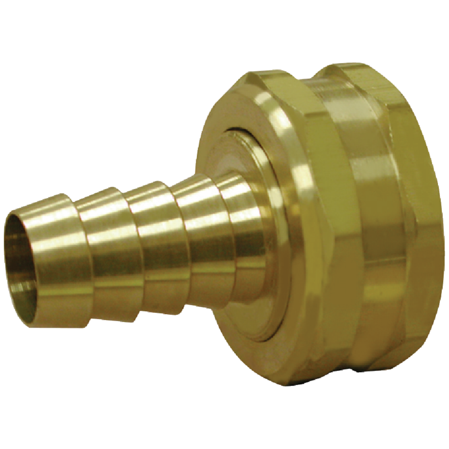 Anderson Metals 5/8 In. Barb x 3/4 In. FHT Brass Hose Swivel Image 1