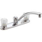 Delta Classic Series 2-Handle Knob Kitchen Faucet, Chrome Image 1