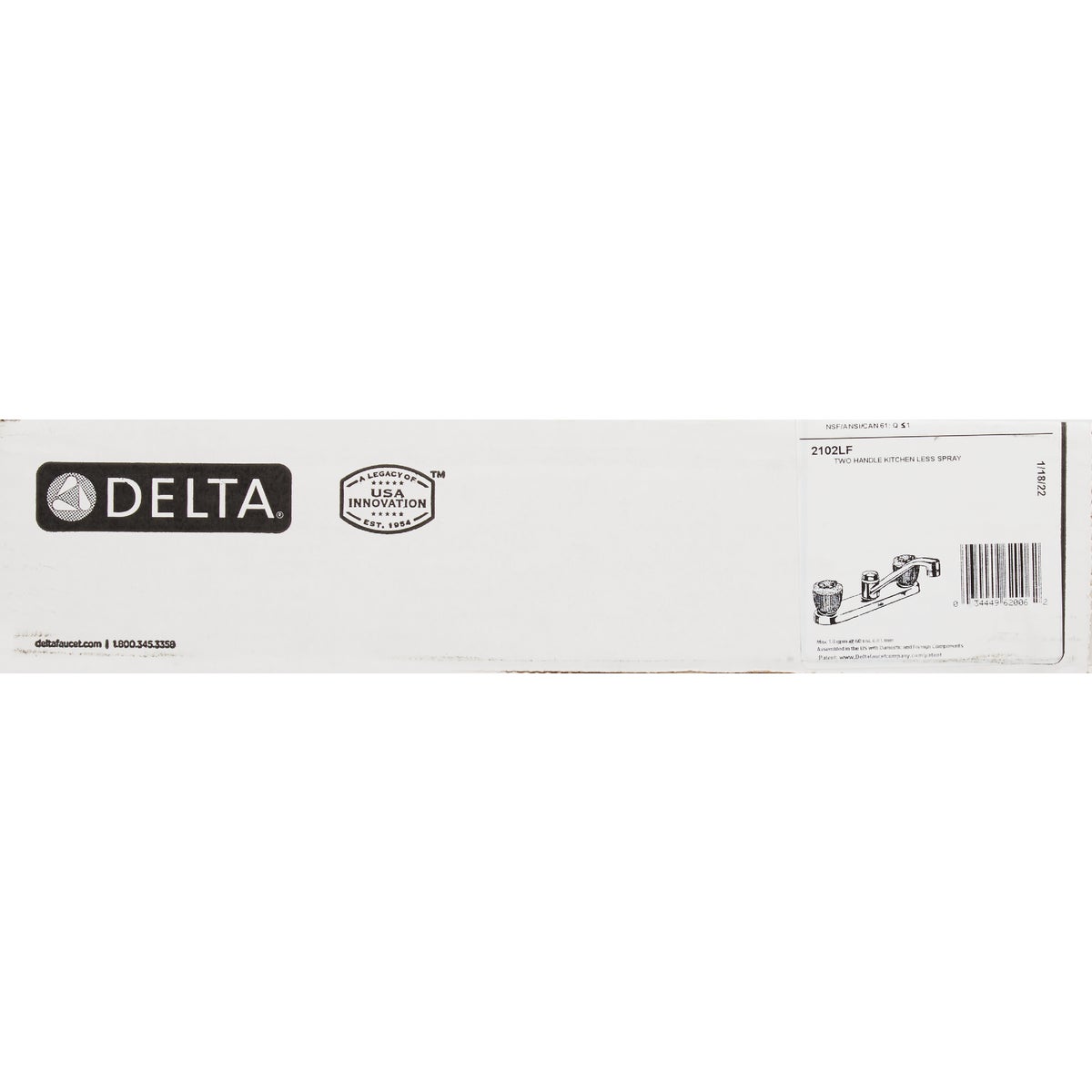 Delta Classic Series 2-Handle Knob Kitchen Faucet, Chrome Image 3