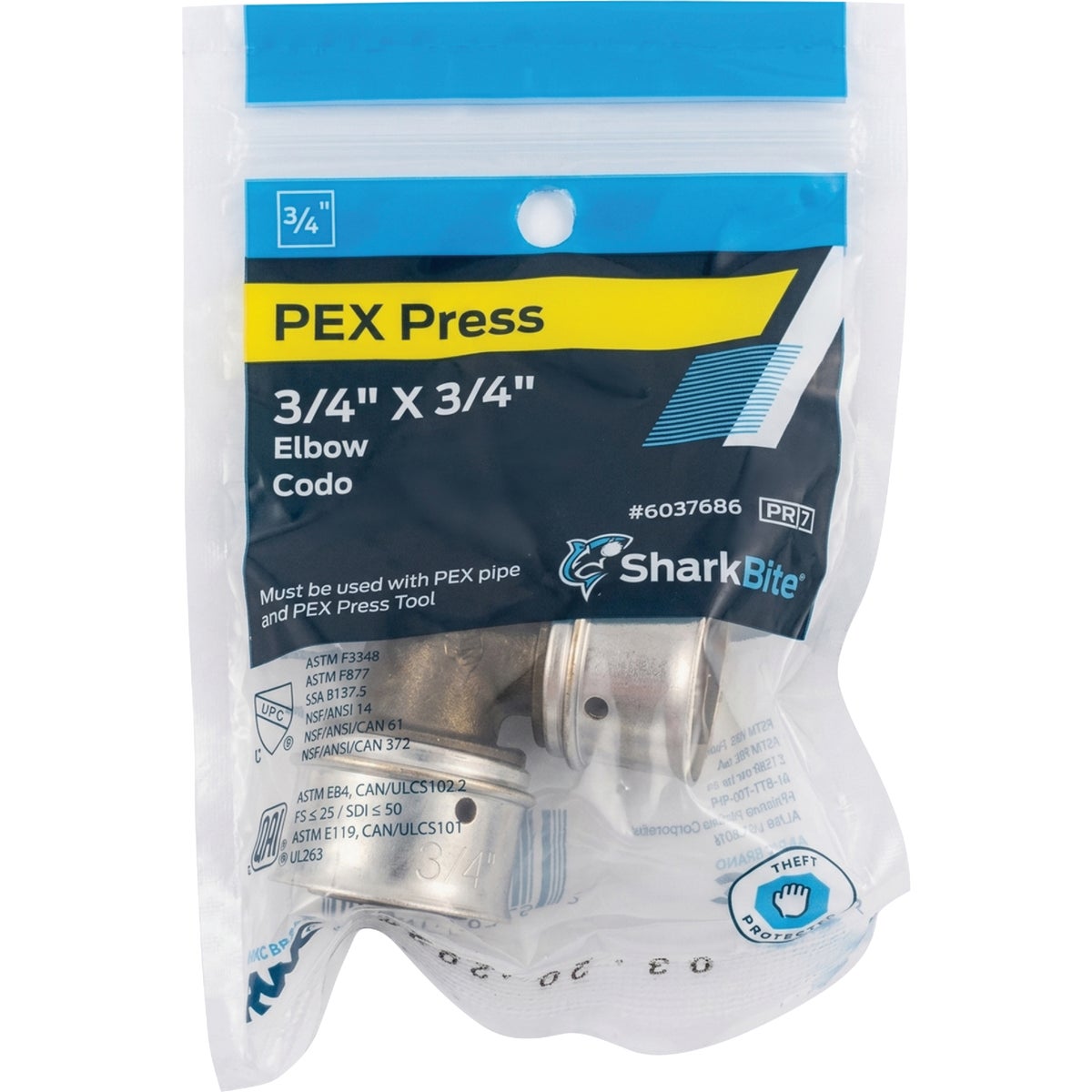 SharkBite 3/4 In. PEX Press Poly Elbow Image 2