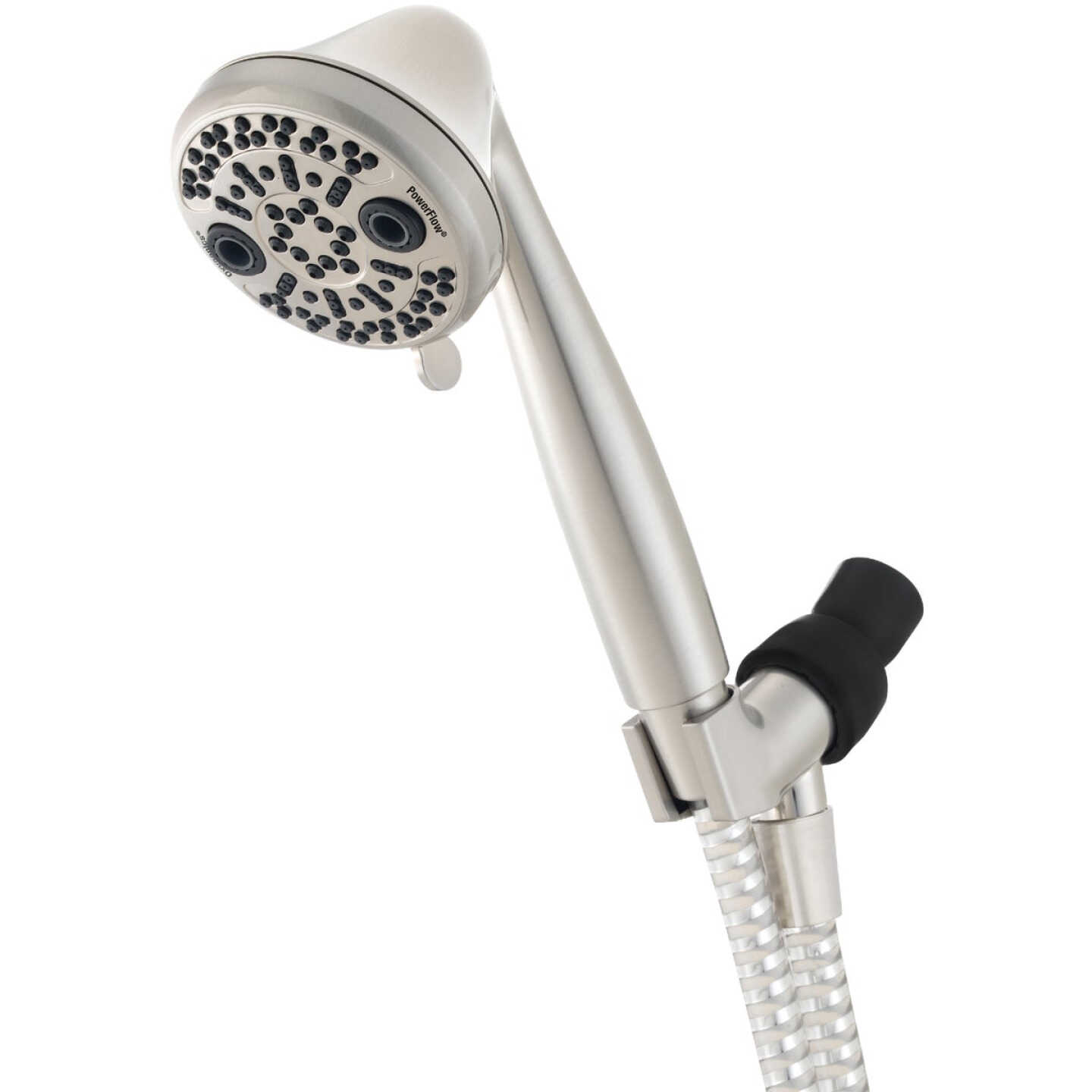 Oxygenics PowerFlow 3-Spray 1.75 GPM Handheld Shower Head, Brushed Nickel Image 1
