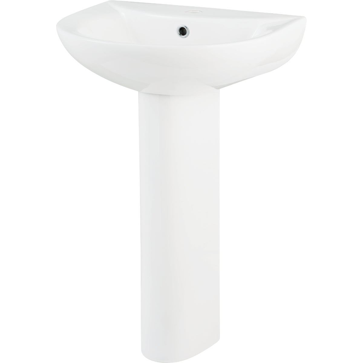Common Goods Grove 20 In. White Pedestal Sink & Base Image 3