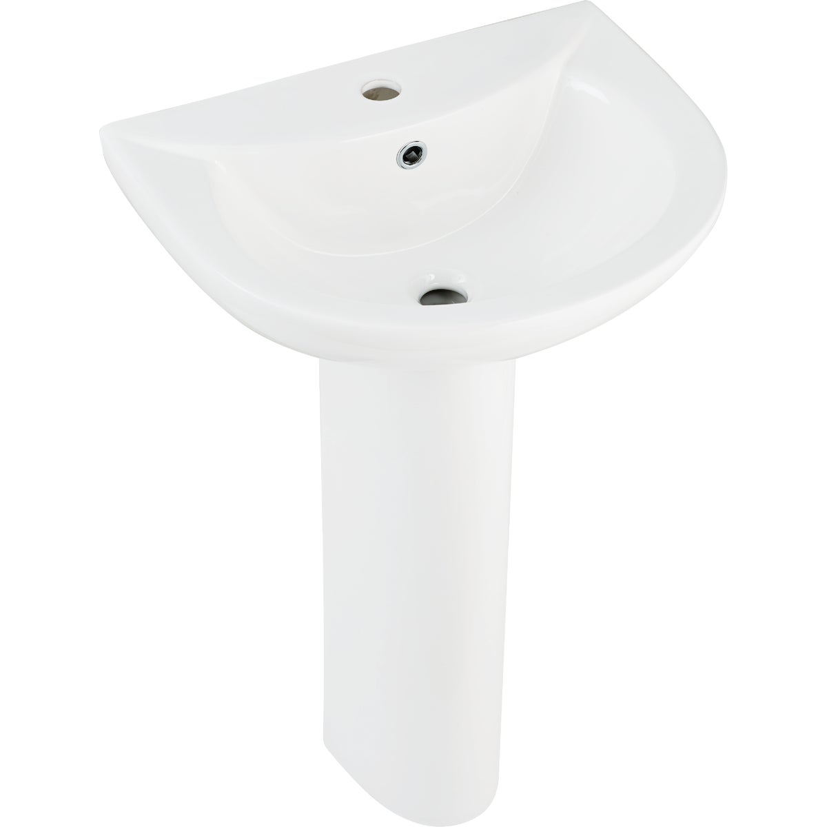 Common Goods Grove 20 In. White Pedestal Sink & Base Image 7