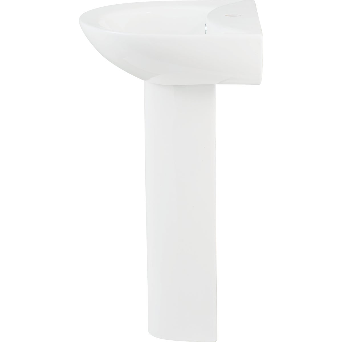 Common Goods Grove 20 In. White Pedestal Sink & Base Image 5
