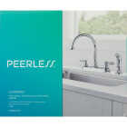 Peerless 2-Handle Lever Kitchen Faucet with Side Spray, Chrome Image 3