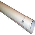 Charlotte Pipe 3 In. x 10 Ft. Perforated PVC Drain and Sewer Pipe, Belled End (2-Row) Image 1
