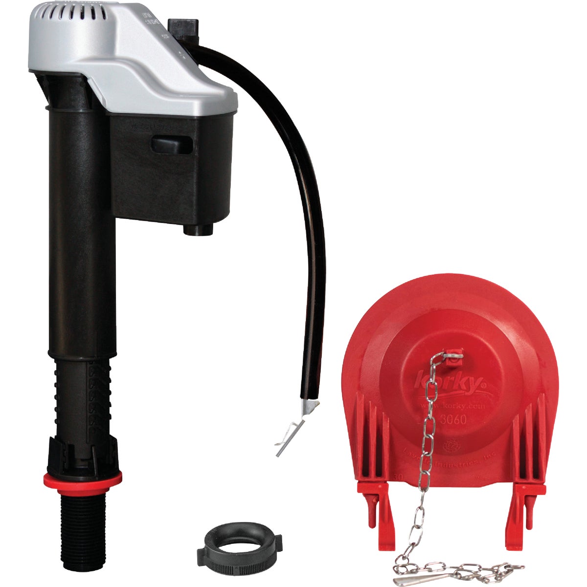 Korky QuietFILL Platinum Fill Valve and 3 In. Flapper Kit