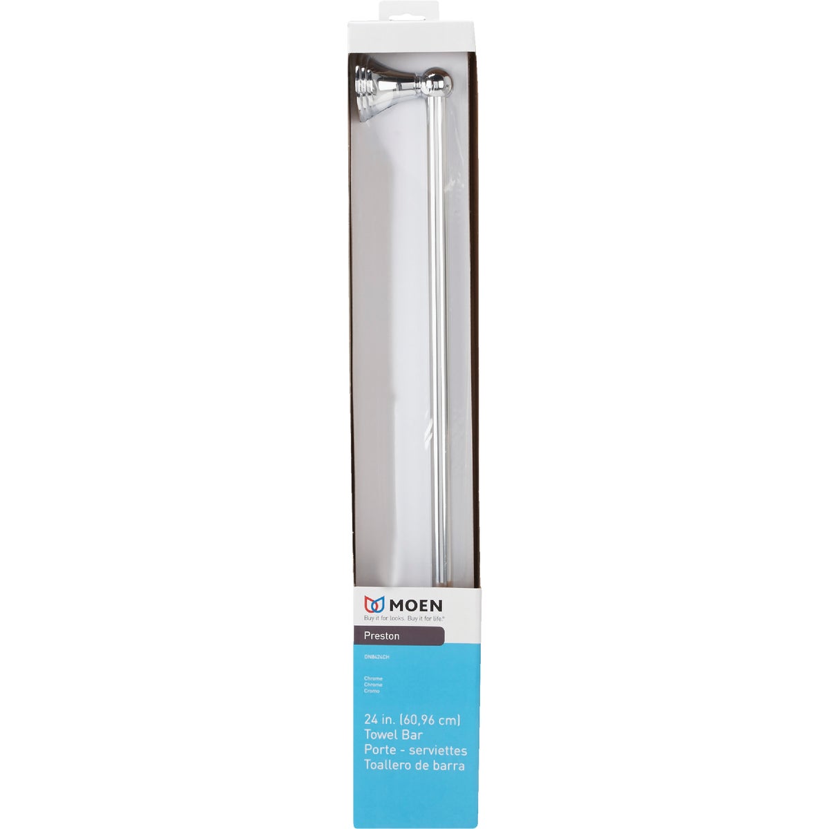 Moen Preston 24 In. Towel Bar, Chrome Image 2
