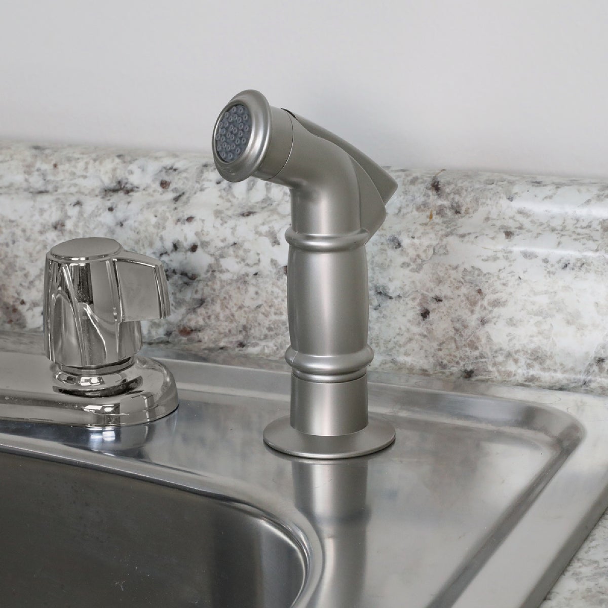 Danco 48 In. Brushed Nickel Side Sprayer & Hose Image 2