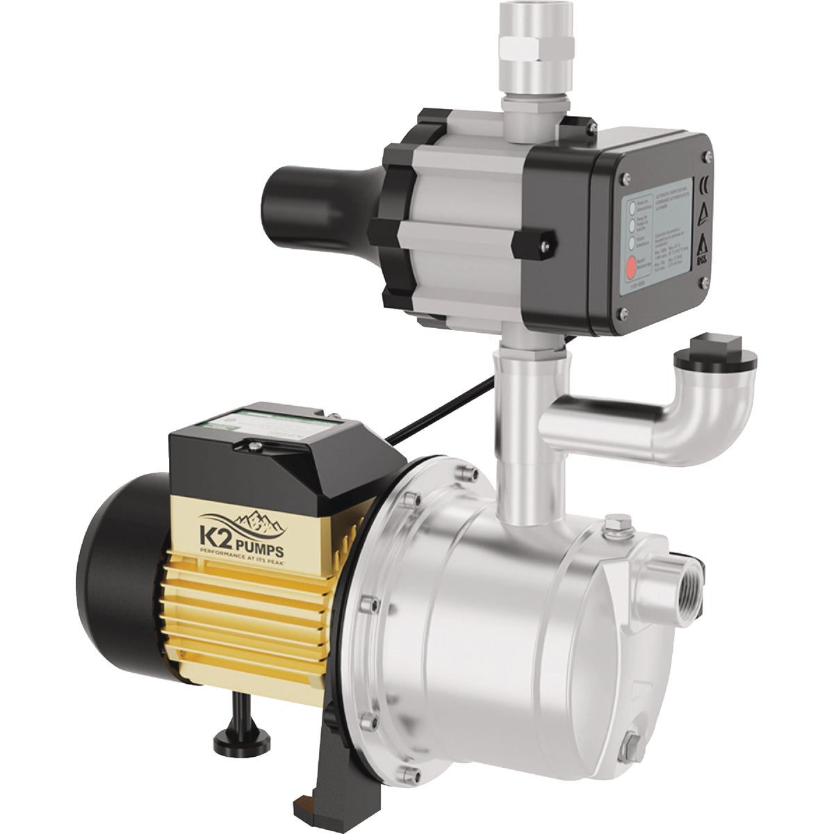 K2 3/4 HP Stainless Steel Automatic Booster Pump