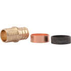 SharkBite Crimp Transition Low Lead 3/4 In. Polybutylene, Brass PEX Coupling Image 1