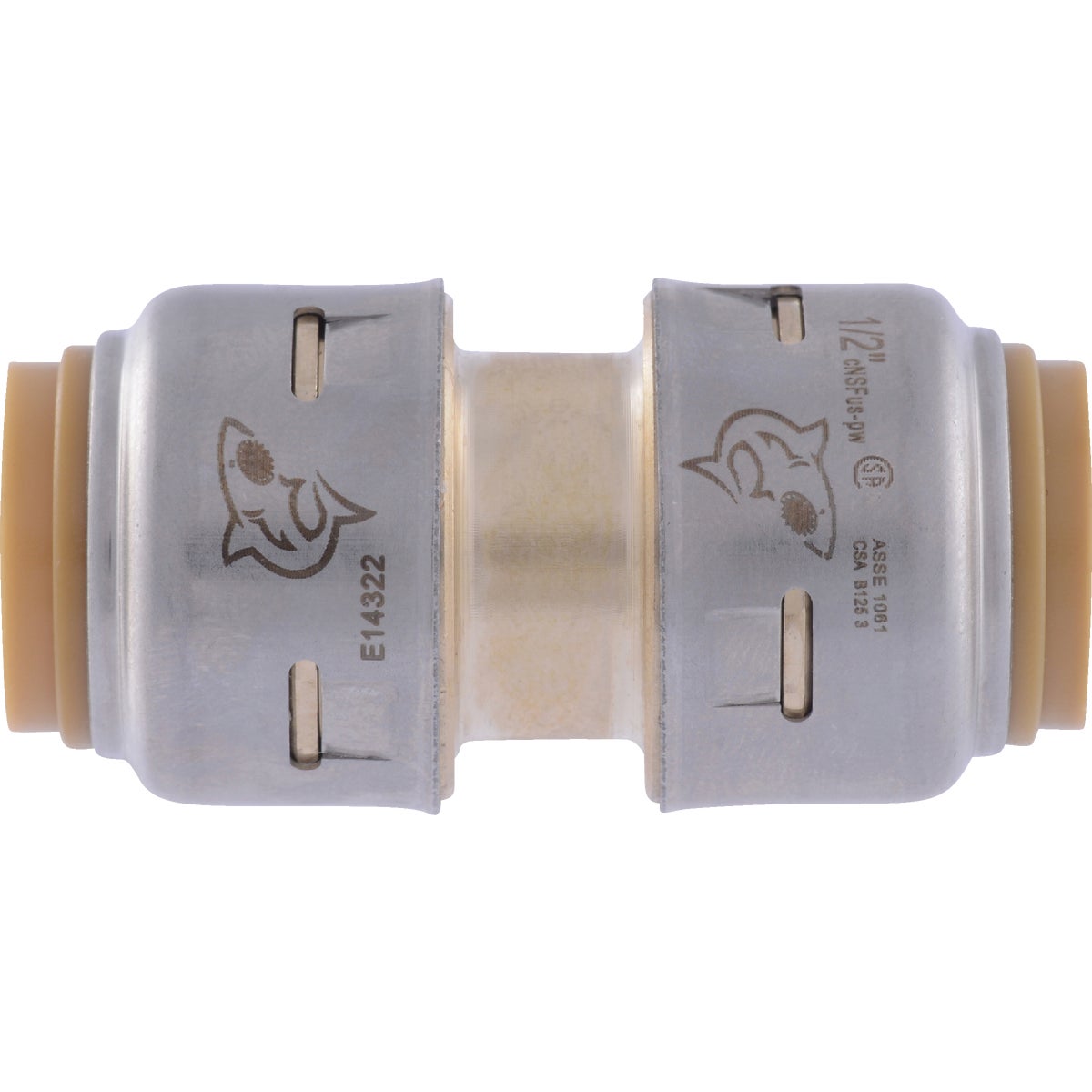 SharkBite 1/2 In. Push-to-Connect Straight Brass Coupling Image 8