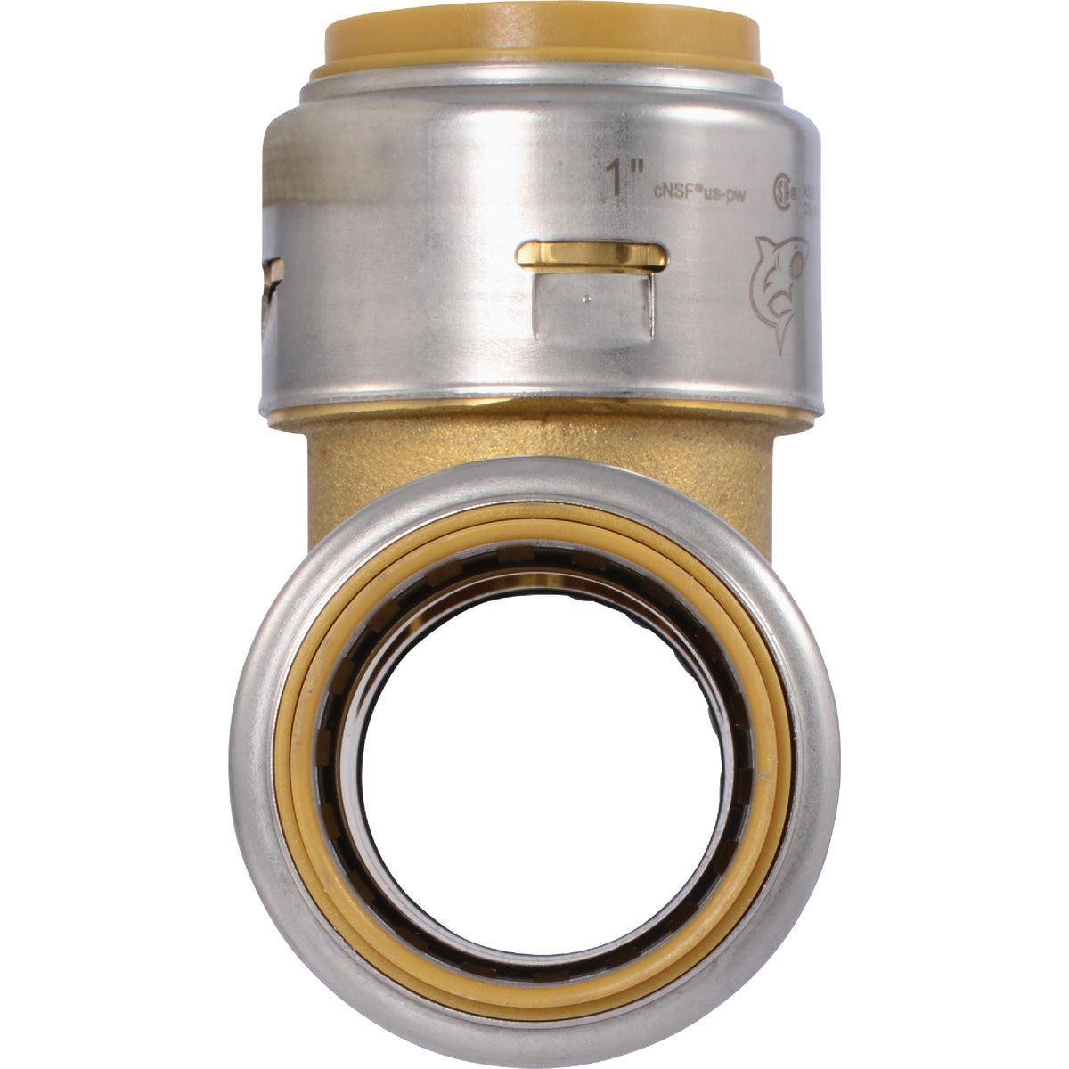 SharkBite 1 In. x 1 In. x 1 In. Brass Push-to-Connect Tee Image 2