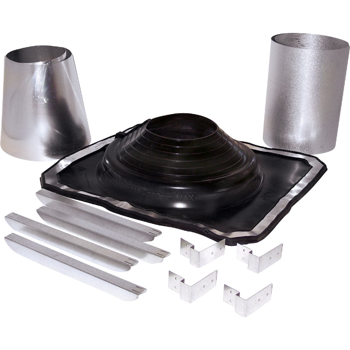 SELKIRK 5 to 8 In. Galvanized with EDPM Roof Pipe Flashing Boot Kit