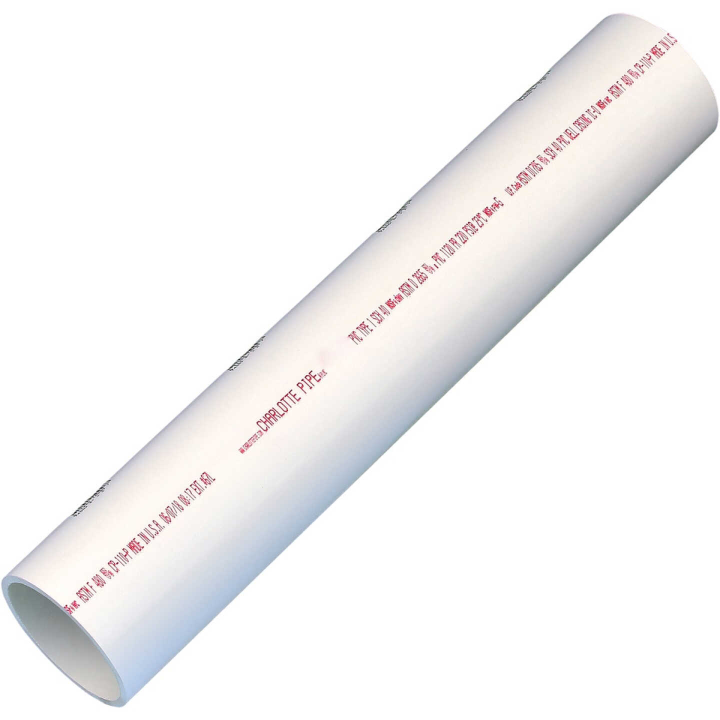 Charlotte Pipe 1-1/4 In. x 2 Ft. Schedule 40 Cold Water PVC Pressure Pipe Image 1
