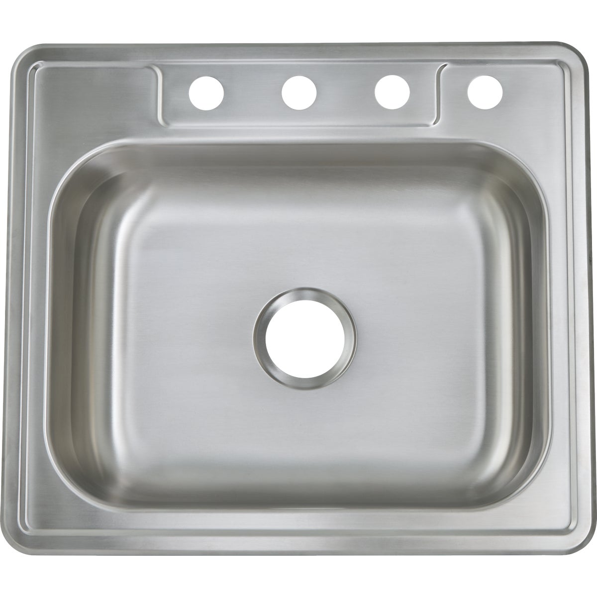 Common Goods 25 In. x 22 In. x 6 In. Top Mount Single Bowl Kitchen Sink Image 3