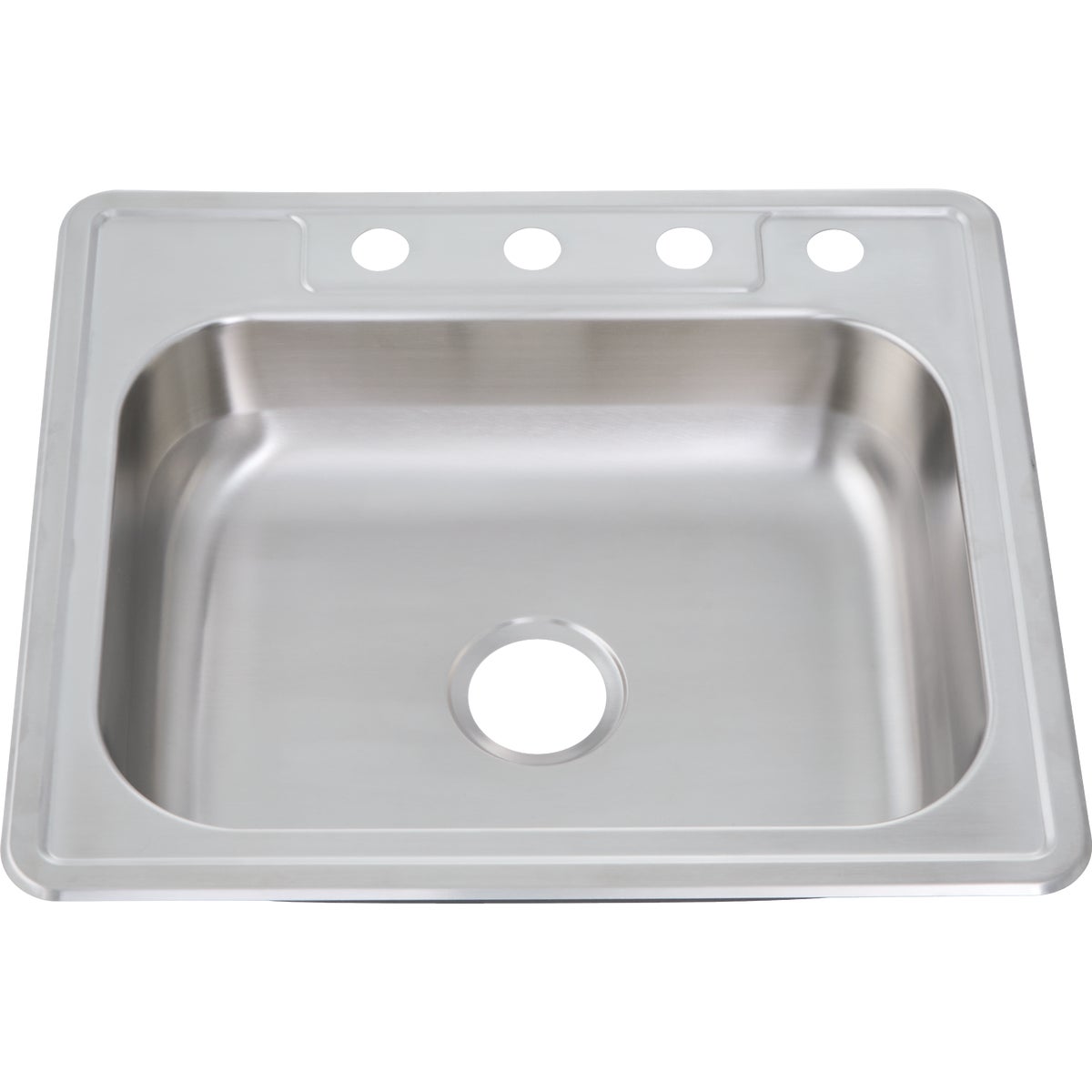 Common Goods 25 In. x 22 In. x 6 In. Top Mount Single Bowl Kitchen Sink Image 2