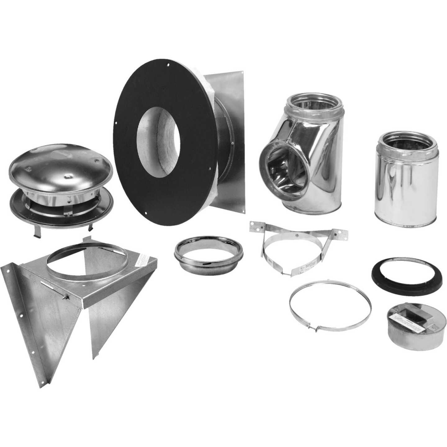 SELKIRK Sure-Temp 6 In. Stainless Steel Thru-The-Wall Chimney Support Kit Image 1