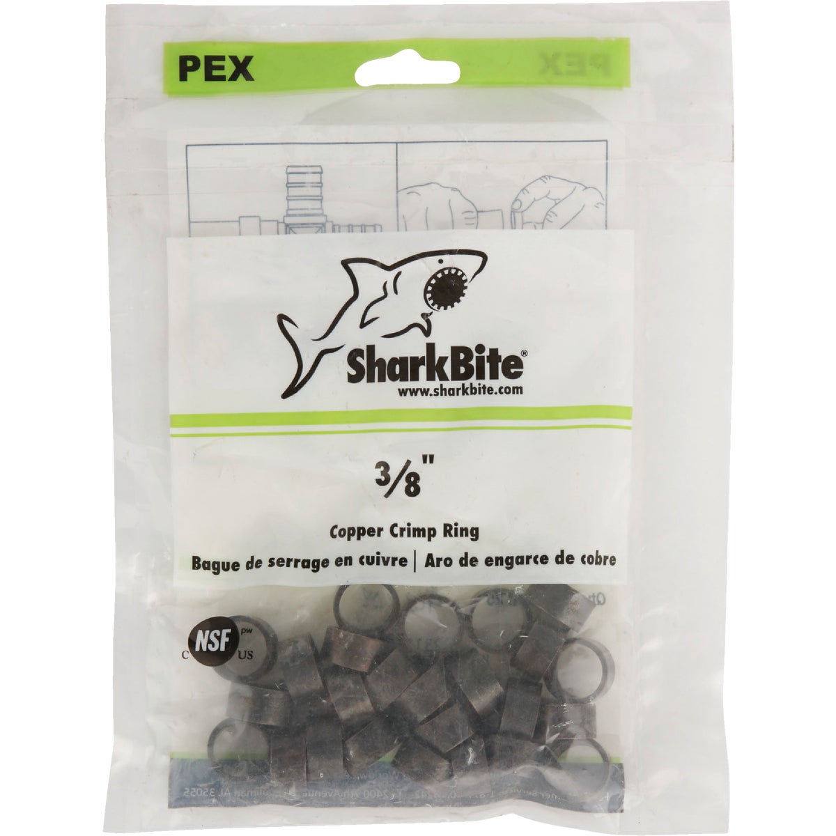 SharkBite 3/8 In. Copper PEX Crimp Ring (25-Pack) Image 2