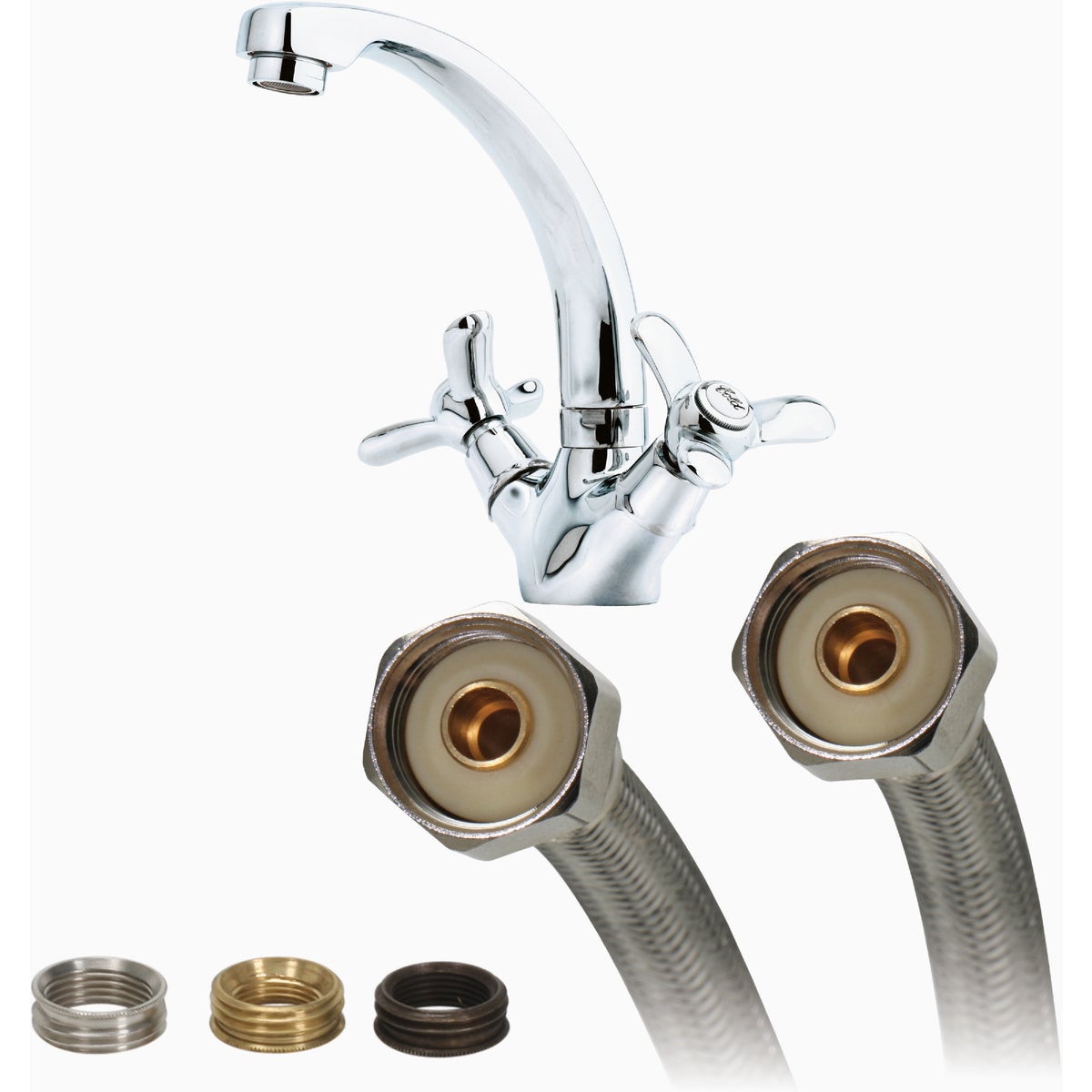 Fluidmaster Fits-All 24 In. L. Stainless Steel Faucet Connector Image 2