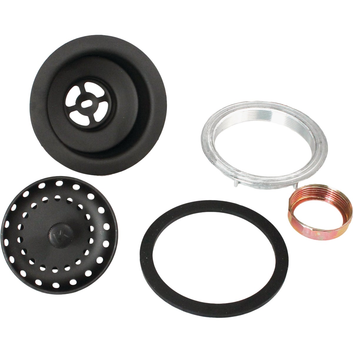 Keeney Work Horse 3-1/2 In. to 4 In. Black Stainless Steel Strainer Image 5