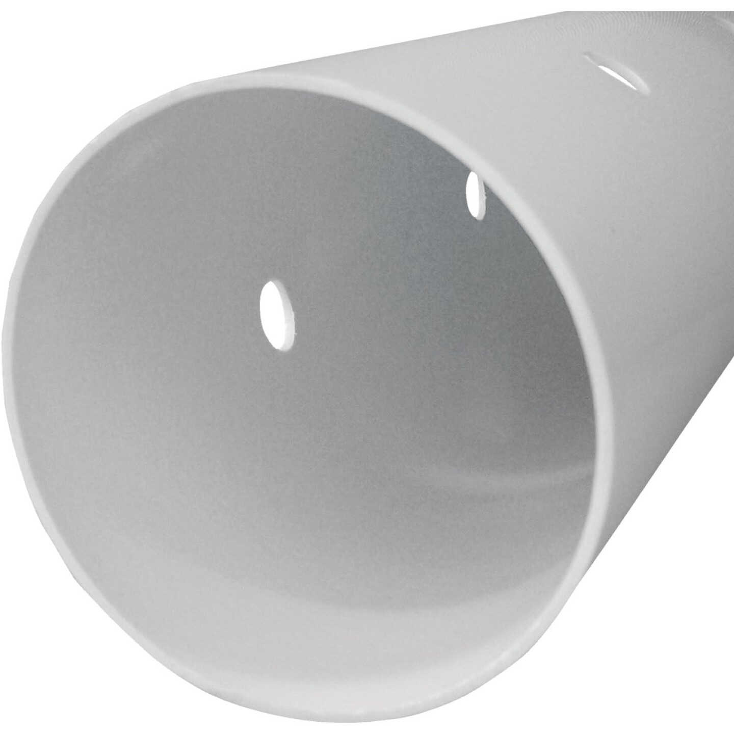 Charlotte Pipe 4 In. x 10 Ft. Indiana Perforated PVC Drain & Sewer Pipe, Belled End Image 1