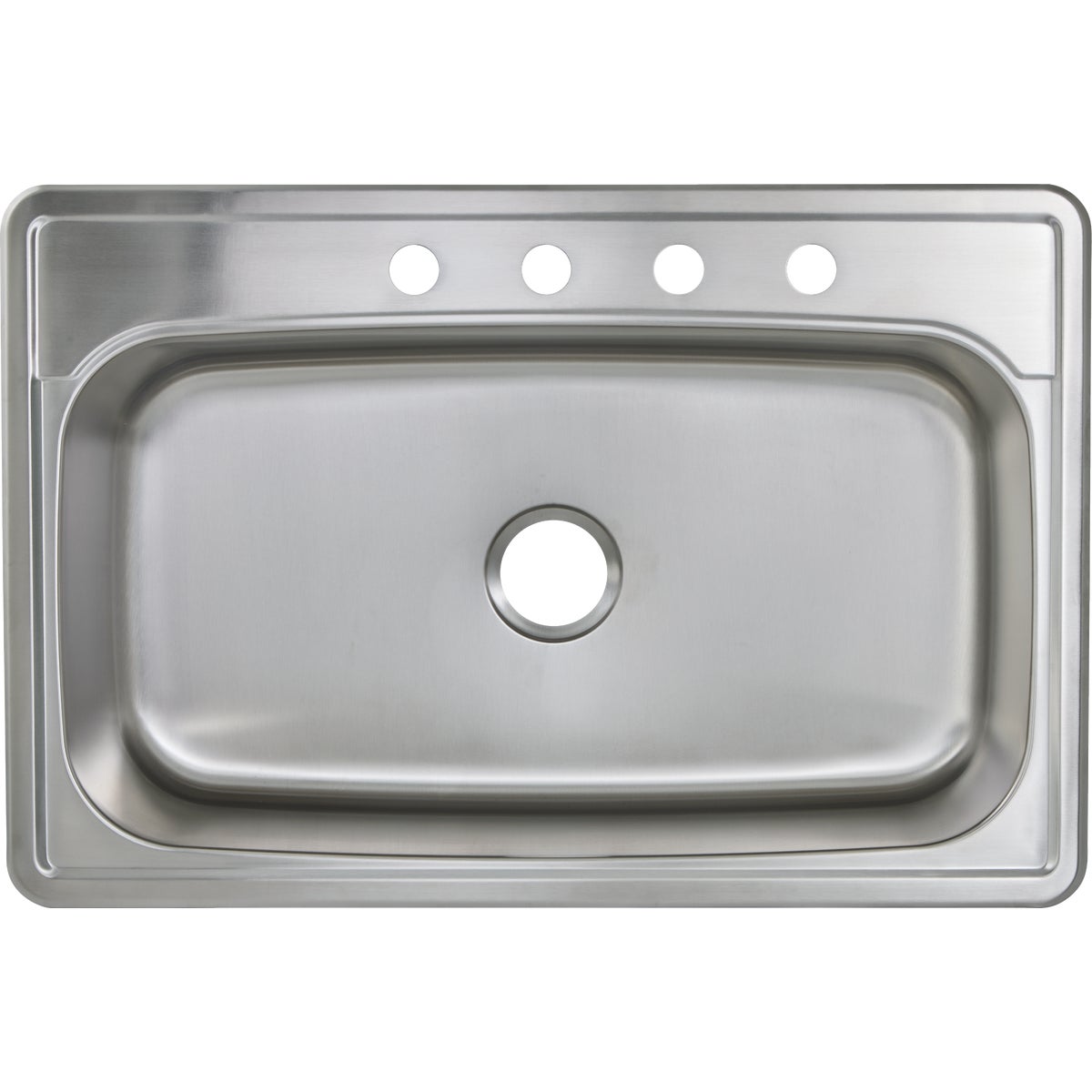 Common Goods 33 In. x 22 In. x 9 in. Top Mount Stainless Steel Kitchen Sink Image 3