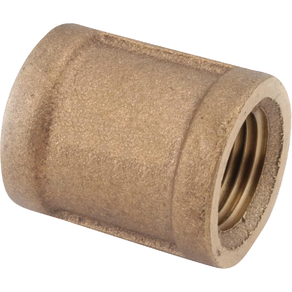 Anderson Metals 1 In. Threaded Red Brass Coupling Image 1