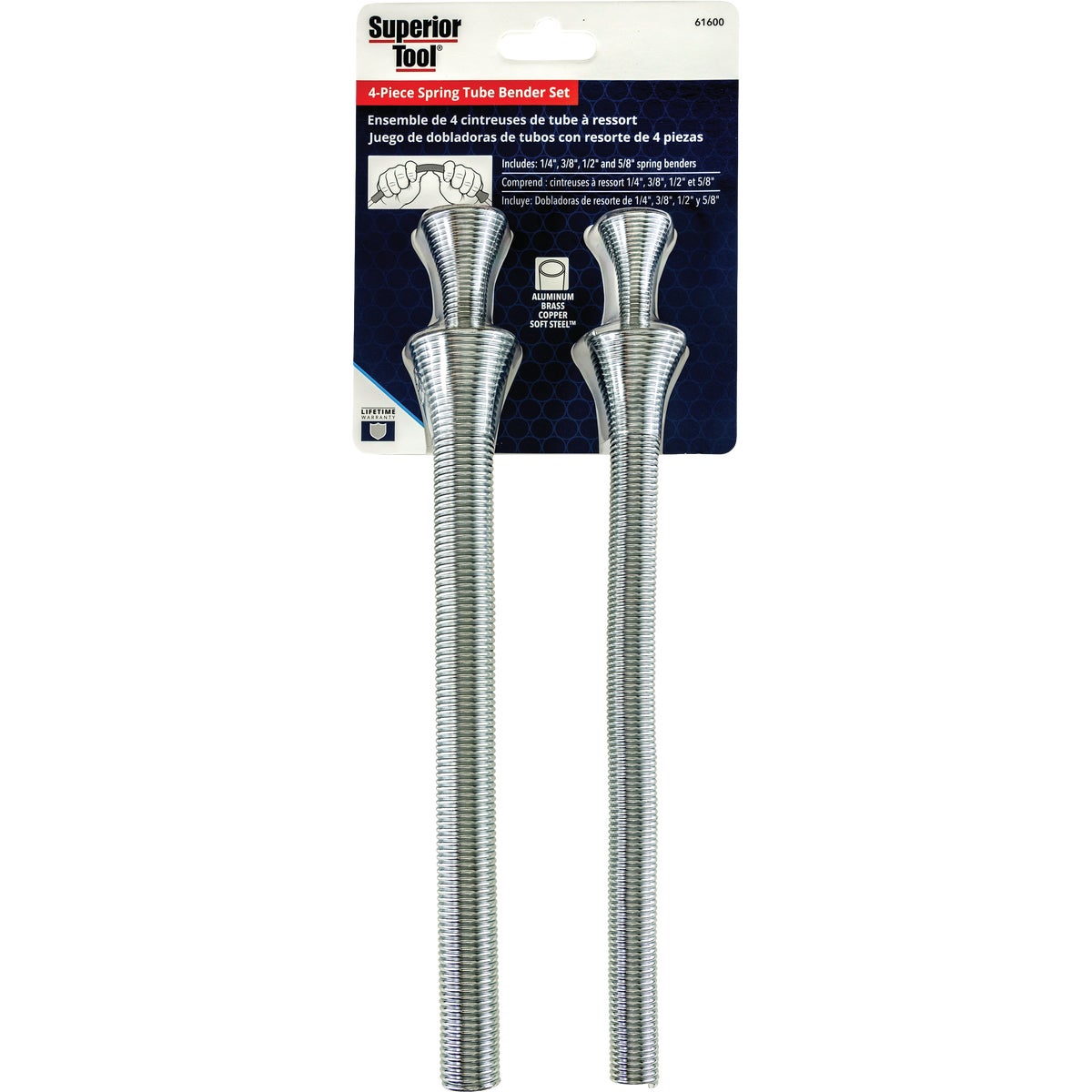 Superior Tool Spring Tube Bender Set (4-Piece) Image 3