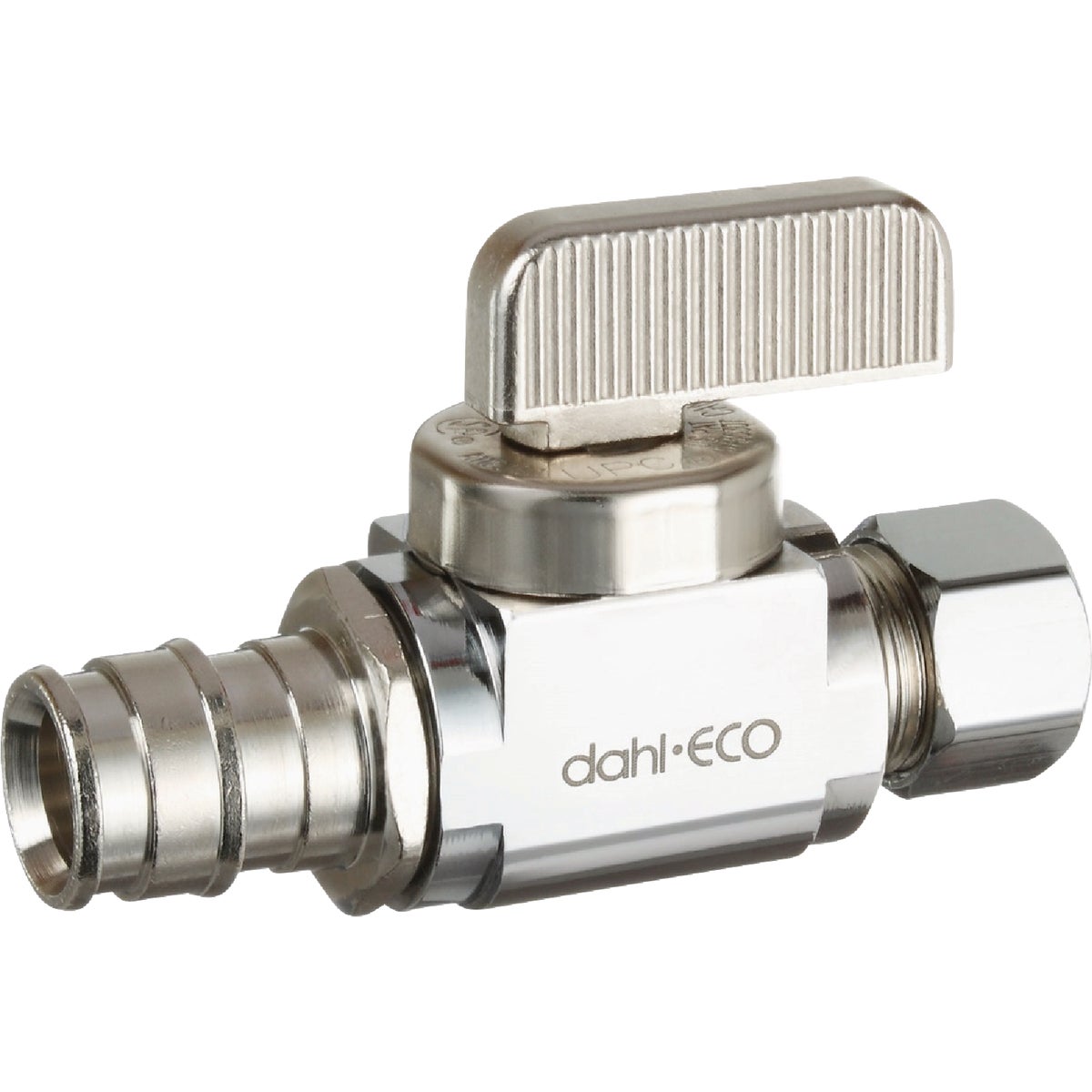 dahl 1/2 In. Cold Expansion x 3/8 In. OD Comp Straight Plated Supply Stop