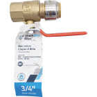 SharkBite 3/4 In. Brass Push-to-Connect x FIP Brass Ball Valve Image 2
