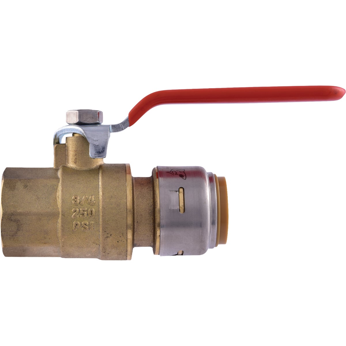 SharkBite 3/4 In. Brass Push-to-Connect x FIP Brass Ball Valve Image 3