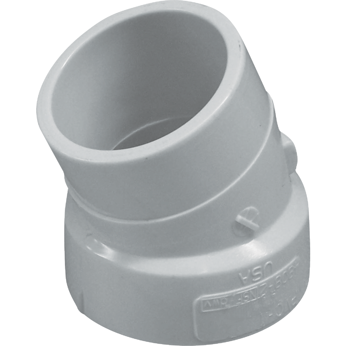 Charlotte Pipe 4 In. Schedule 40 22-1/2 Deg. DWV PVC Street Elbow (1/16 Bend)