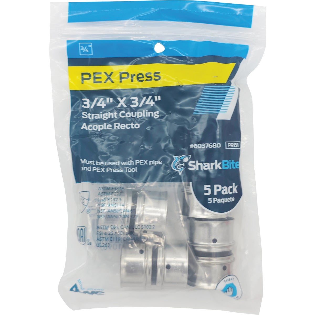 SharkBite 3/4 In. PEX Press Poly Coupling (5-Pack) Image 2