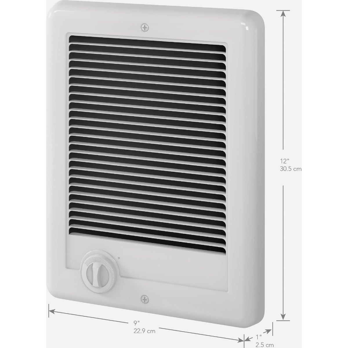 Cadet Com-Pak 1500W 120V Electric Wall Heater, White Image 3