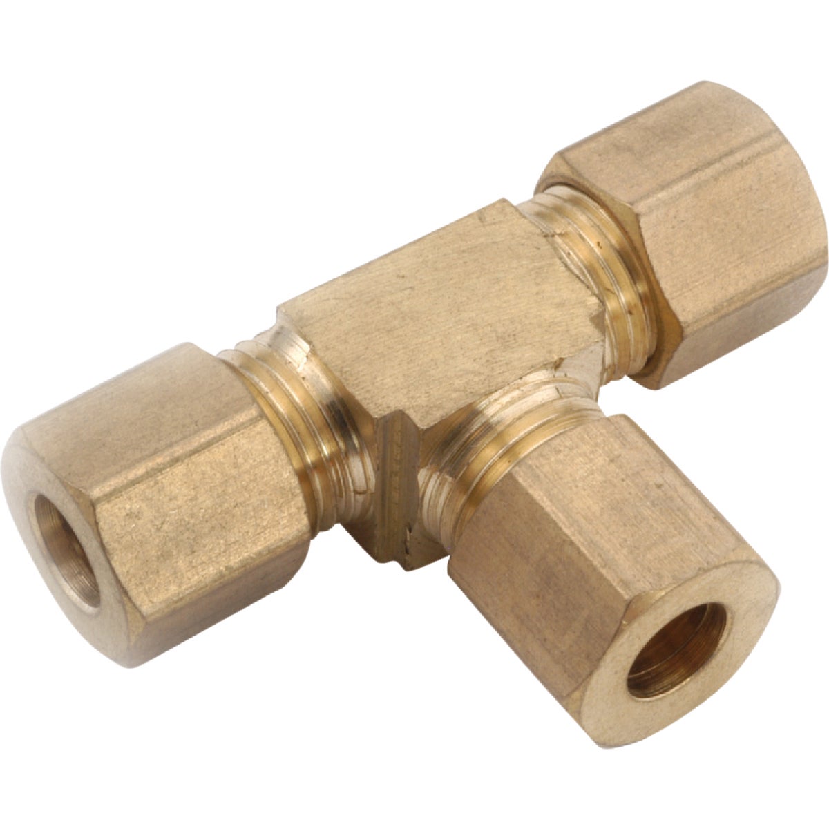 Anderson Metals 3/8 In. x 1/4 In. Compression Brass Tee Image 1