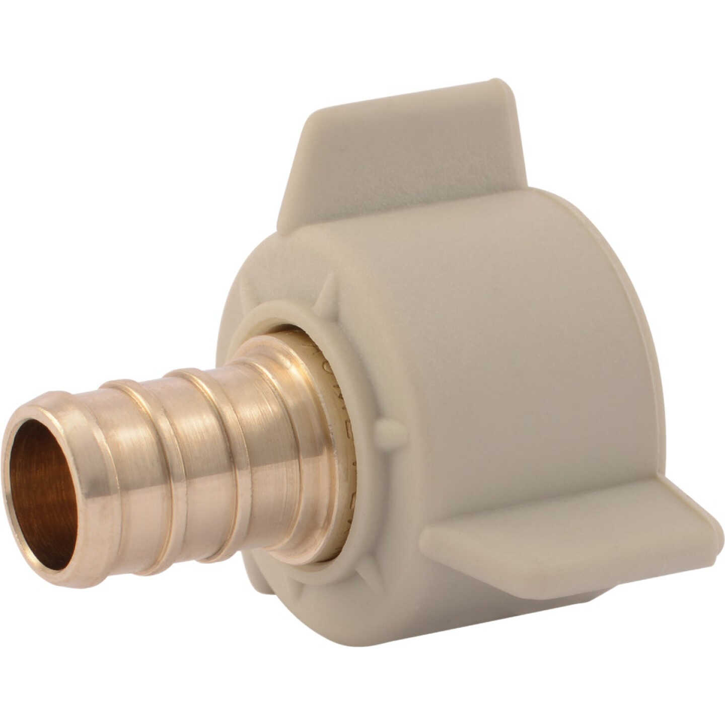 SharkBite 1/2 In. Barb x 1/2 In. FPT Brass PEX Adapter Image 1
