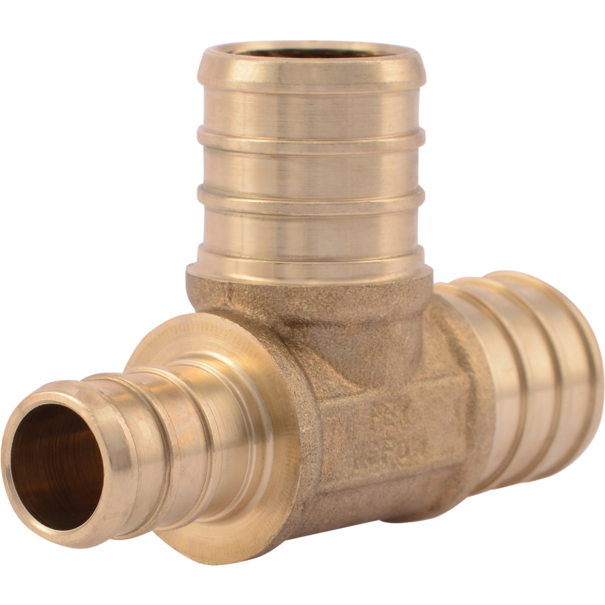 SharkBite 3/4 In. x 1/2 In. x 3/4 In. Barb Reducing Brass PEX Tee