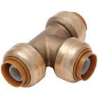 SharkBite 3/8 In. x 3/8 In. x 3/8 In. (1/2 In. OD) Brass Push-to-Connect Tee Image 1