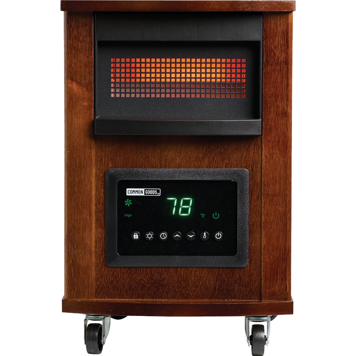 Home Impressions 1500W 120V Quartz Heater with Woodgrain Cabinet Image 5