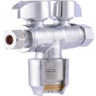 SharkBite 1/2 In. Push to Connect x 3/8 In. O.D. Compression x 1/4 In. O.D. Compression Dual Stop Valve Image 1
